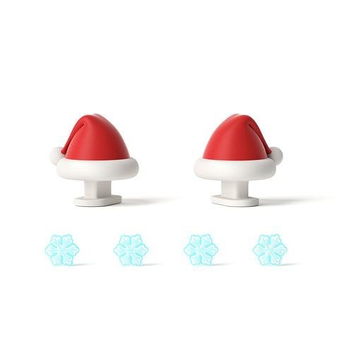 Nageoires de Père Noël et Yeux de Flocon de Neige pour Sharkicks Pro